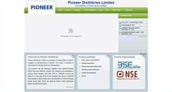 Desktop Screenshot of pioneerdistilleries.com